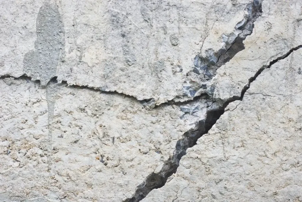 cracked concrete