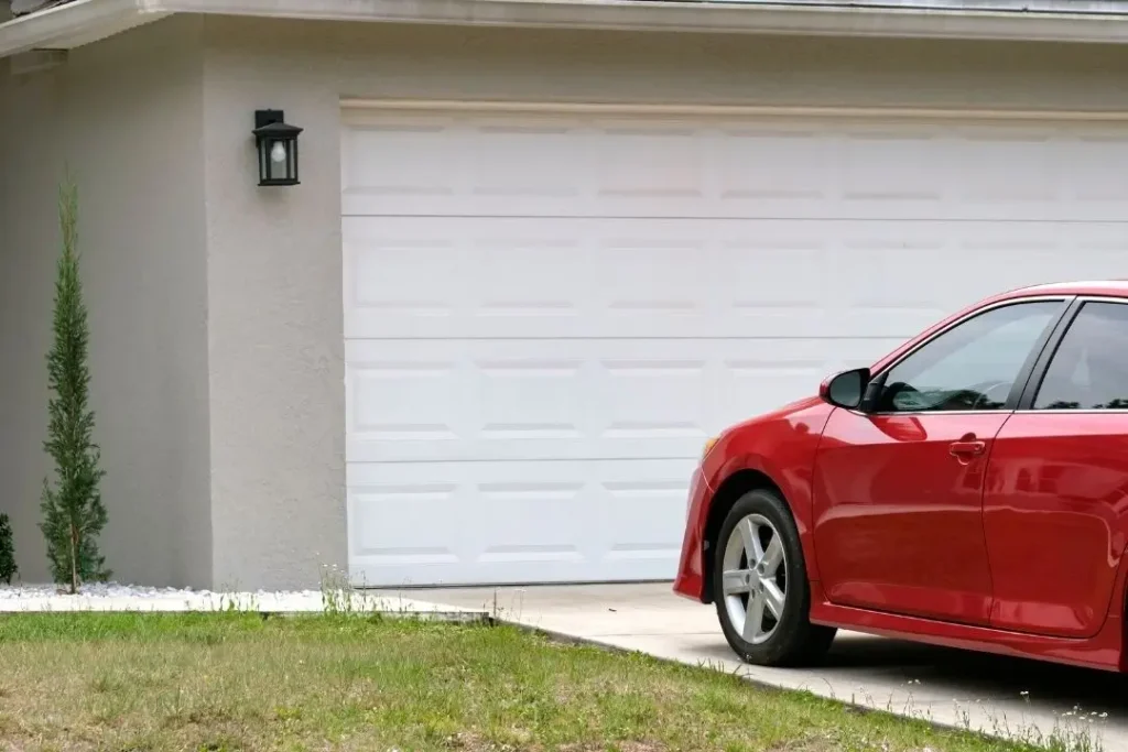 car parked on a driveway