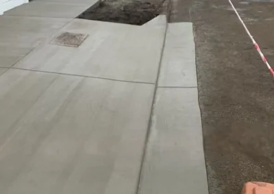 Plain Concrete Driveway Crossover and Footpath Torquay