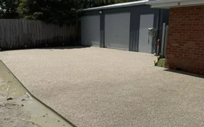 Endeavour Drive Ocean Grove Exposed Aggregate Driveway and Path