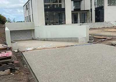 Modern Exposed Aggregate Driveway Curlewis